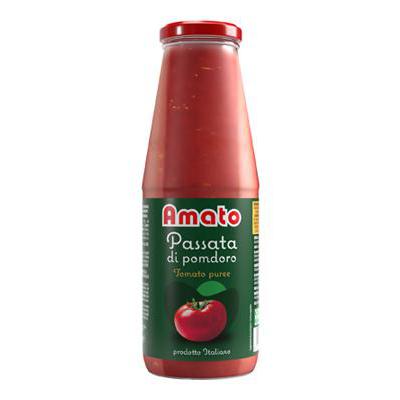 AMATO PASSATA DI POMODORO BOTTIGLIA GR.680        ETICHETTA