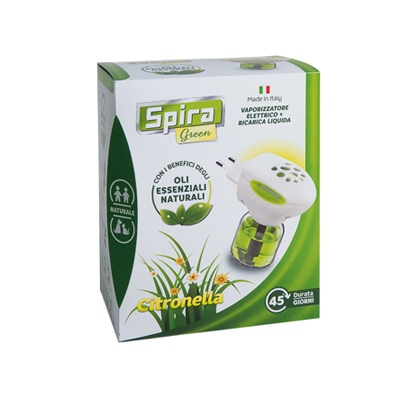 SPIRA GREEN BIUSO BASE ELETTRICA+RICARICA LIQUIDA ML.22,5