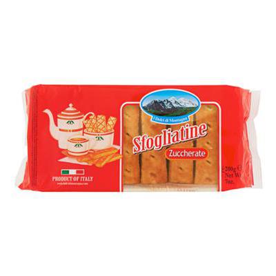 DOLCI DI MONTAGNA SFOGLIATINEZUCCHERATE GR.200