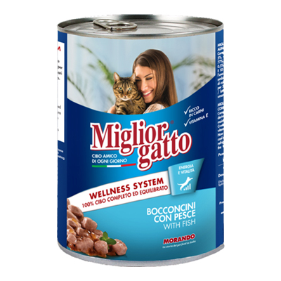 MIGLIOR GATTO BOCCONCINI GR.405 PESCE