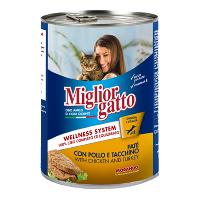 MIGLIOR GATTO PATE'GR.400 POLLO/TACCHINO