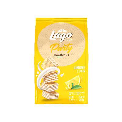 LAGO WAFER PARTY LEMON GR.250QUADRETTI