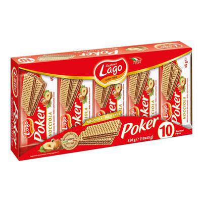 LAGO WAFER POKER NOCCIOLA GR.45 X 10