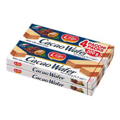LAGO WAFER CACAO GR.50X4 MULTIPACK