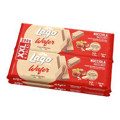 LAGO WAFER NOCCIOLA GR.50X4 MULTIPACK