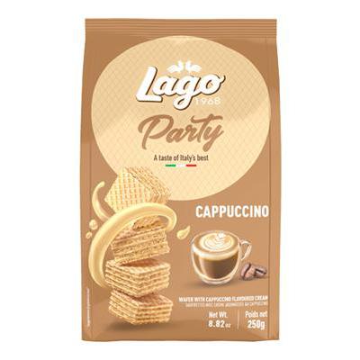 LAGO WAFER PARTY CAPPUCCINO GR.250 QUADRETTI