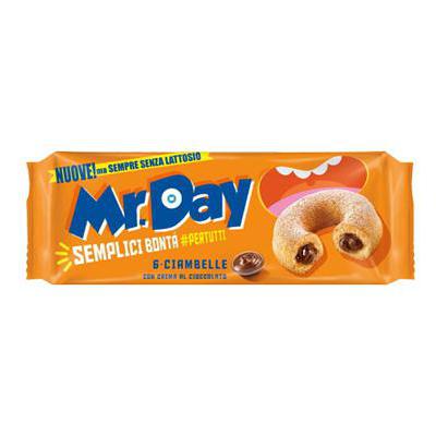 MR.DAY CIAMBELLE CREMA CIOCCOLATO SENZA LATTOSIO  X 6 GR.300