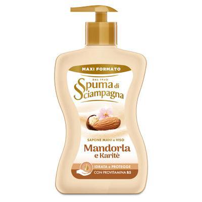 SPUMA SCIAMPAGNA SAPONE LIQUIDO MANI MANDORLE/KARTE ML.430