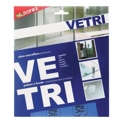 EUDOREX MICROFIBRE VETRI CM.40X40