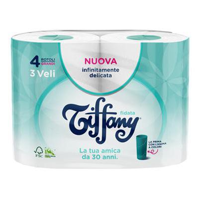 TIFFANY CARTA IGIENICA 3V 4 ROTOLI FIDATA ANIMA COLORATA