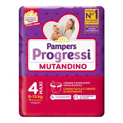 PAMPERS PROGRESSI MUTANDINO MAXI X19 8-15 KG