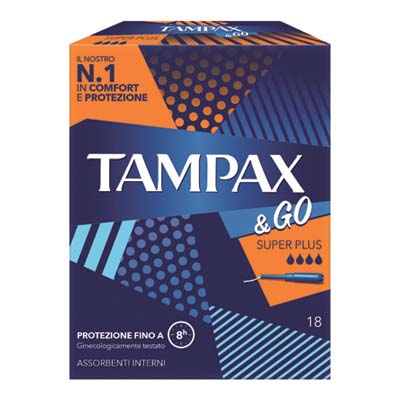 TAMPAX & GO SUPER PLUS X18