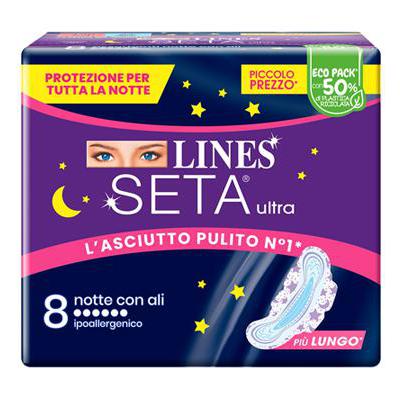 LINES SETA ULTRA NOTTE X 8