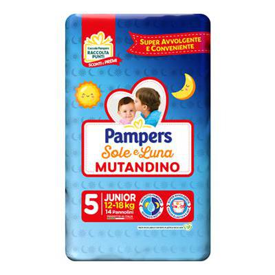 PAMPERS SOLE & LUNA MUTANDINOJUNIOR 12-18 KG X14