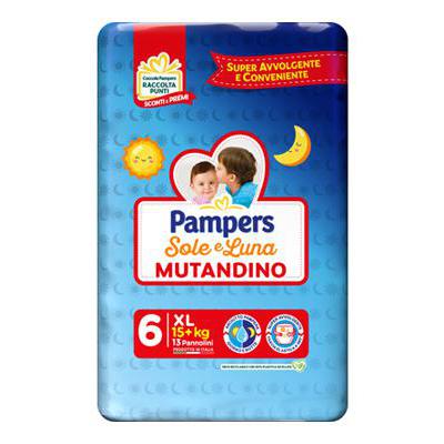 PAMPERS SOLE & LUNA MUTANDINOXL 15+KG X13