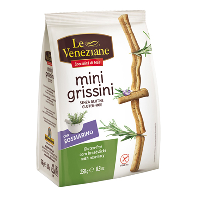 LE VENEZIANE MINI GRISSINI GR.250 SENZA GLUTINE   AL ROSMARI