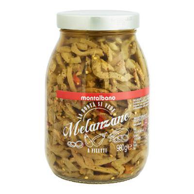 MONTALBANO KG.1 MELANZANE A FILETTI IN VETRO