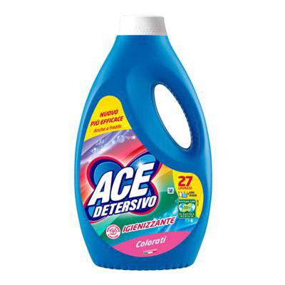 ACE DETERSIVO LIQUIDO COLORATIIGIENIZZANTE 27    LAVAGGI LT