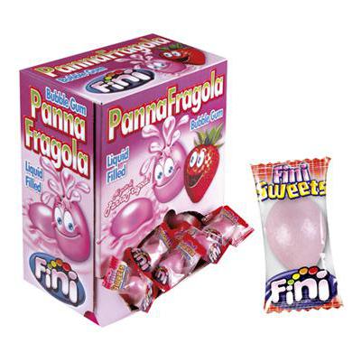 FINI CHICLE/PANNA FRAGOLA GR.5.5 X 200 PZ
