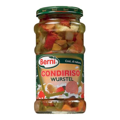 BERNI CONDIRISO WURSTEL ML.314VASO VETRO