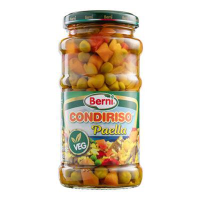 BERNI CONDIRISO PAELLA ML.316VASO VETRO