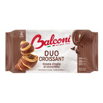 BALCONI CROISSANT DOPPIA SFOGLIA CIOCCOLATO GR.240