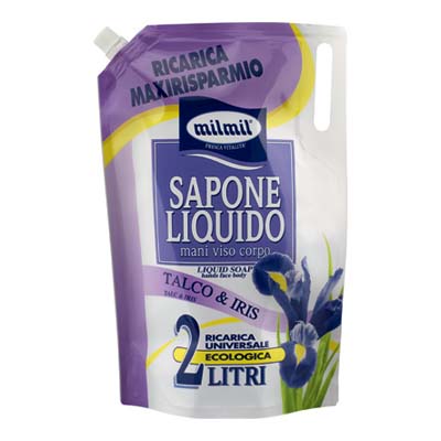 MILMIL SAPONE LIQUIDO BUSTA LT.2 TALCO/IRIS