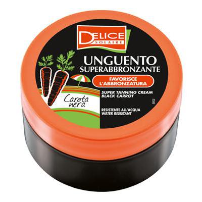 DELICE UNGUENTO ML.150 VASO SUPER ABBRONZANTE CAROTA NERA