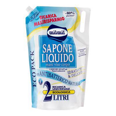 MILMIL SAPONE LIQUIDO BUSTA NATURALE LT.2