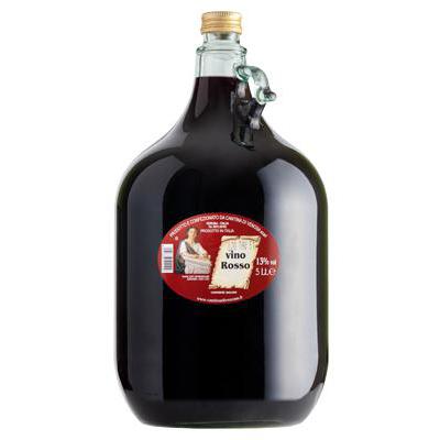 VENOSA DAMA VETRO VINO DA TAVOLA ROSSO 14 LT.5