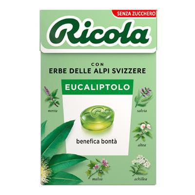 RICOLA EUCALIPTO CARAMELLE SENZA ZUCCHERO GR.50