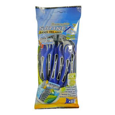 SATINEX RASOI TRILAMA UOMO X 6PZ