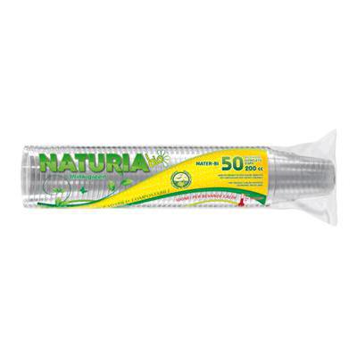 NATURIA BICCHIERI PLASTICA MATERBI BIO X50 CC.200