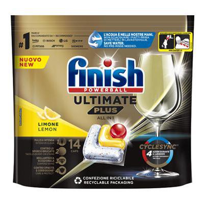 FINISH ULTIMATE PLUS LEMON TABS X 14 PZ