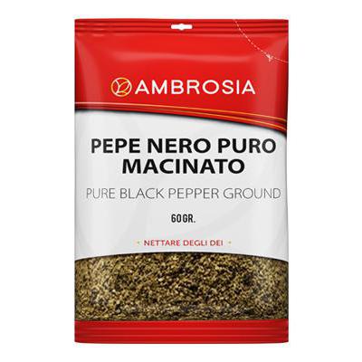 AMBROSIA BUSTA GR.60 PEPE NEROPURO MACINATO