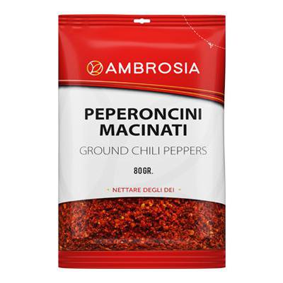 AMBROSIA BUSTA GR.80 PEPERONCINI MACINATI