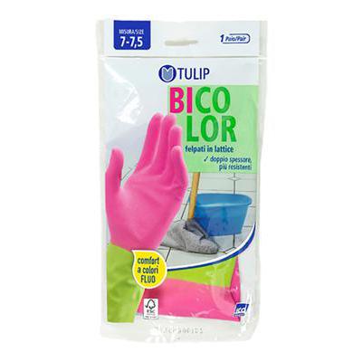 TULIP GUANTI FELPATI BICOLOR LARGE MIS.8-8,5 TTBC