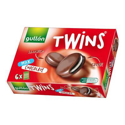 GULLON TWINS GR.252 MILK CHOCOLATE ASTUCCIO X 6PZ