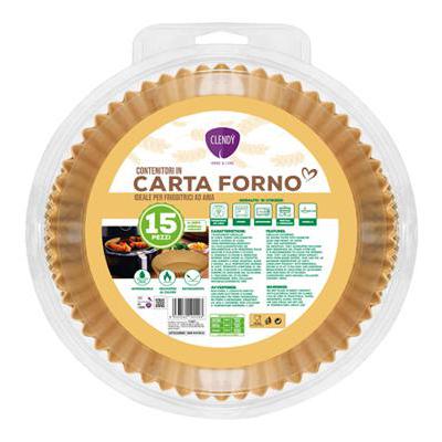 CLENDY CONTENITORI IN CARTA PER FRIGGITRICE AD ARIA TONDI X