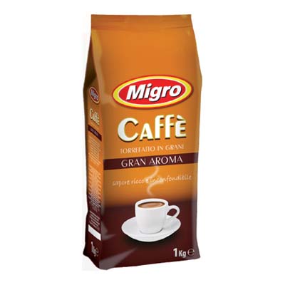 MIGRO CAFFE'GRAN AROMA KG.1 GRANI