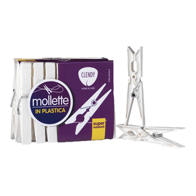 48 Mollette In Plastica Resistenti Con Sacchetto Rete - Antiruggine Per Stendibiancheria - Clip Multiuso Colorate