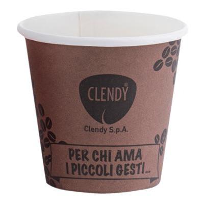 CLENDY BICCHIERINO CAFFE X50 MARRONE BIO