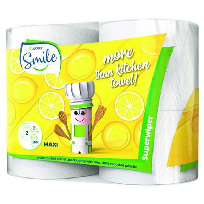 SMILE ASCIUGATUTTO LIMONE 2 ROTOLI 100 STRAPPI 2V
