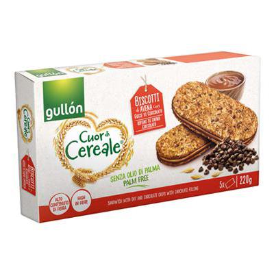 GULLON CUOR DI CEREALE GR.220CREMA CIOCCOLATO