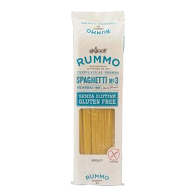 RUMMO SENZA GLUTINE SPAGHETTIGR.400 N.3 TRAFILATA AL BRONZO