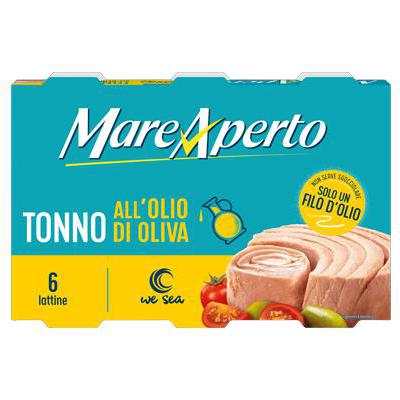 MARE APERTO TONNO OLIO OLIVA GR.60X6