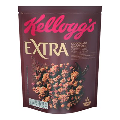 KELLOGGS EXTRA CIOCCOLATO E NOCCIOLE GR.375