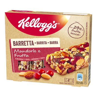 KELLOGG'S BARRETTA MANDORLE EFRUTTA GR.32 X 4