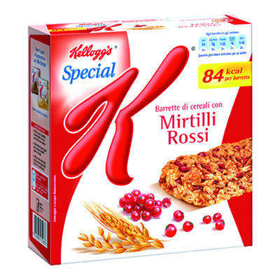 KELLOGG'S BARRETTE SPECIAL K FRUTTI ROSSI GR.129