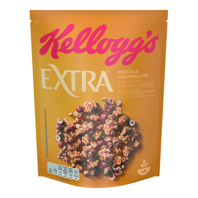 KELLOGG'S EXTRA NOCCIOLE CARAMELLATE GR 375